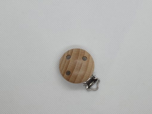 Beuken speenkoordclip - houten clip - Beuken clip 35mm - Wood & Fun